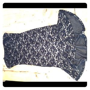 Strapless Lace Dress